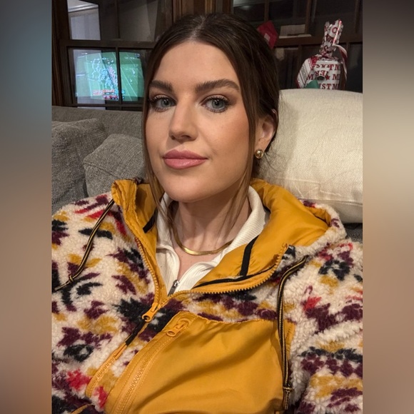 Dravus Wool Fleece Hoodie Mojave Aztec motif Southwest men’s small jacket - Picture 2 of 8